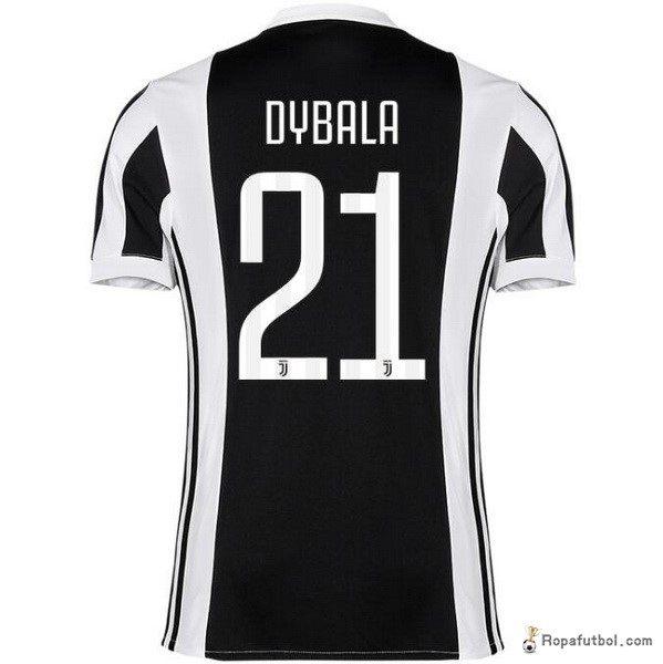 Camiseta Juventus Replica Primera Ropa Dybala 2017/18 Negro